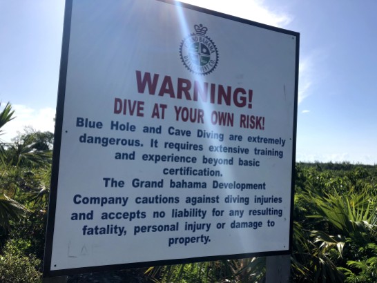 Warning Sign at Owl's Hole